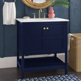 30 Inch Blue Bathroom Vanities You'll Love | Wayfair